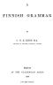 [Gutenberg 59795] • A Finnish Grammar